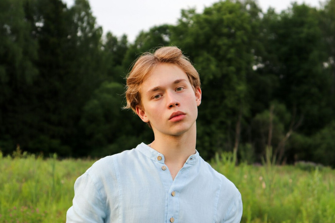 Portrait of a young man in a shirt