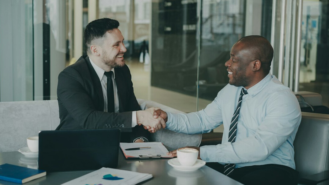 successful business handshake