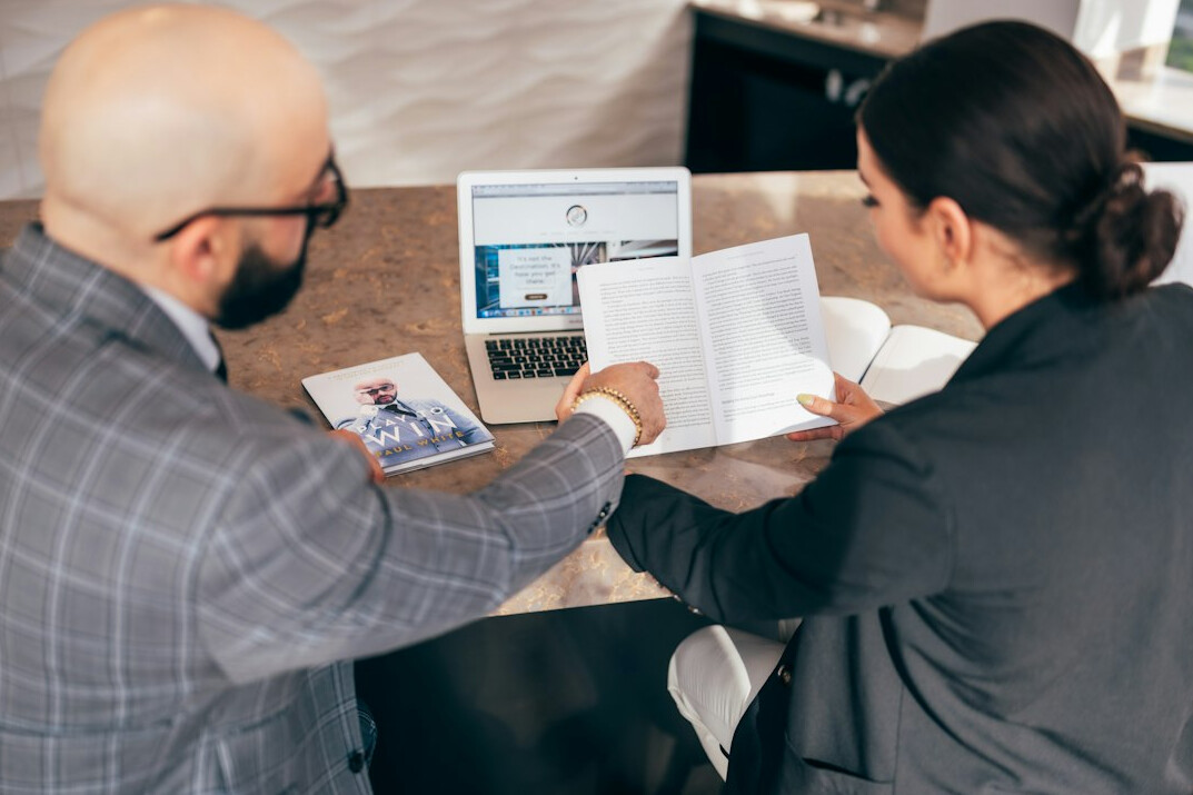 business team discussing workflow